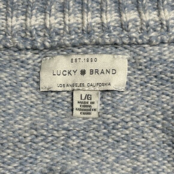 Lucky Brand Light Blue Womens Sweater Large - Picture 7 of 10